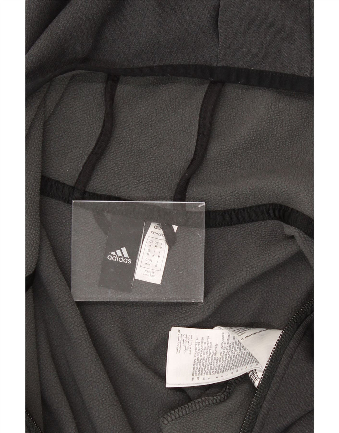 ADIDAS Womens Aeroready Zip Hoodie Sweater UK 14 Medium Grey Polyester Vintage Adidas and Second-Hand Adidas from Messina Hembry 