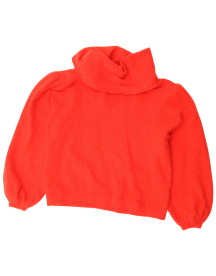 Pulover vintage pentru femei cu gât rulat, pulover IT 48 XL roșu