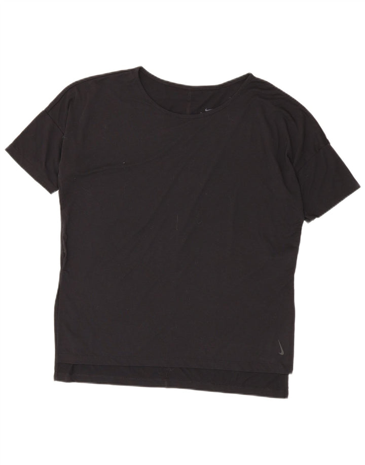 Tricou supradimensionat pentru femei Nike Dri Fit Top UK 14 Poliester mediu negru