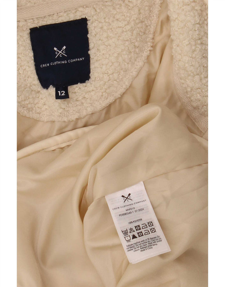 Crew Clothing Jachetă fleece pentru femei UK 12 Medium Beige Poliester