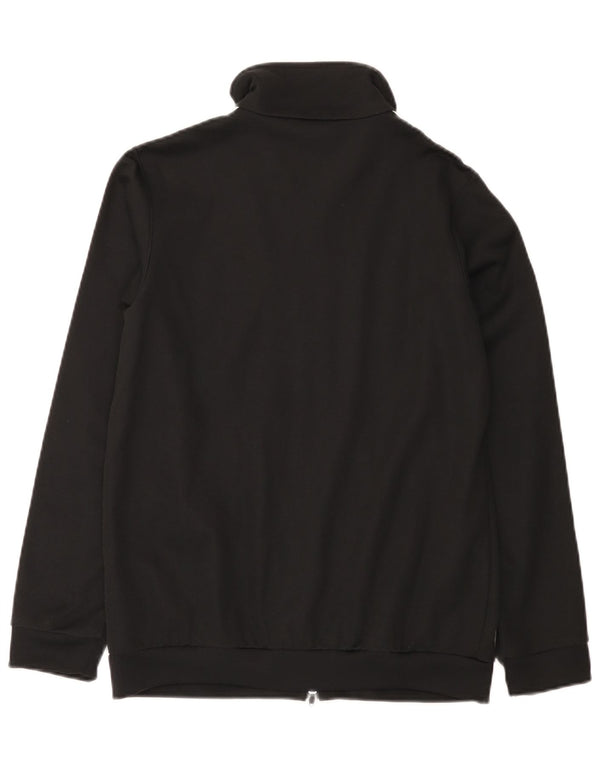 Jachetă de top pentru trening Adidas pentru femei UK 10, bumbac negru mic