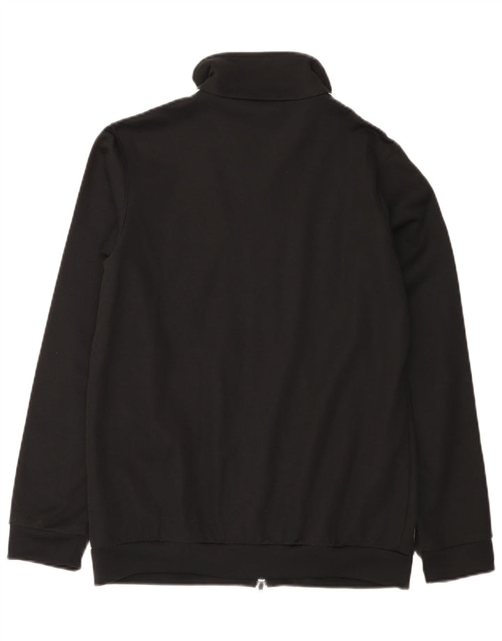 Jachetă de top pentru trening Adidas pentru femei UK 10, bumbac negru mic