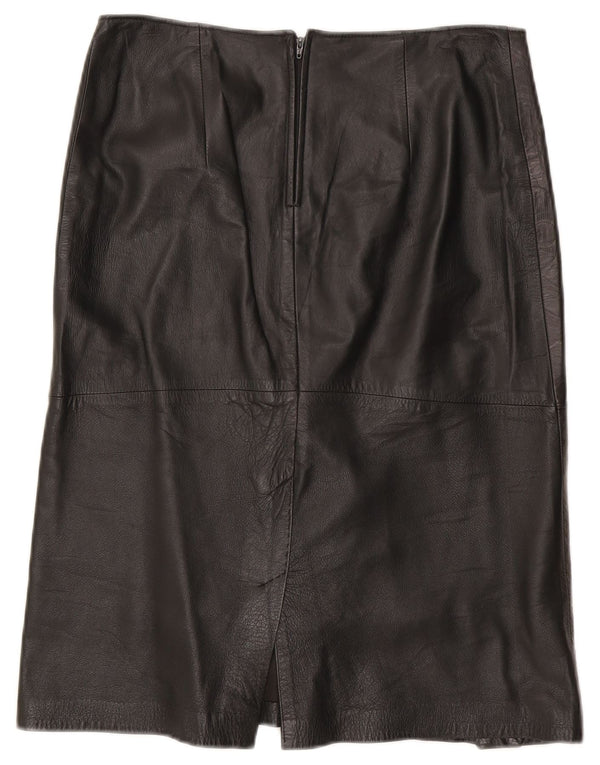 Fusta din piele vintage pentru femei W30 Medium Black