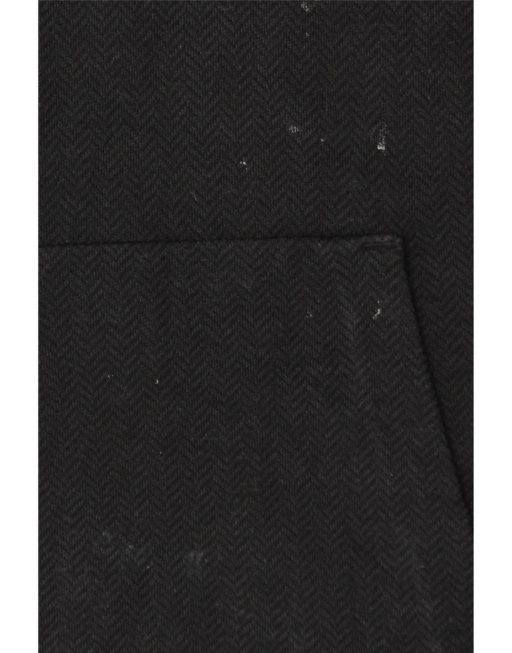 MASSIMO DUTTI Pulover cu glugă pentru femei UK 14 Medium Black Chevron