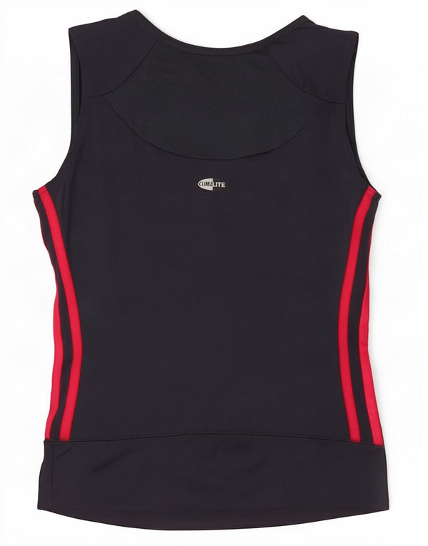 Adidas Womens Clima 365 Crop Vest Top UK 10 Small Gri Poliamidă