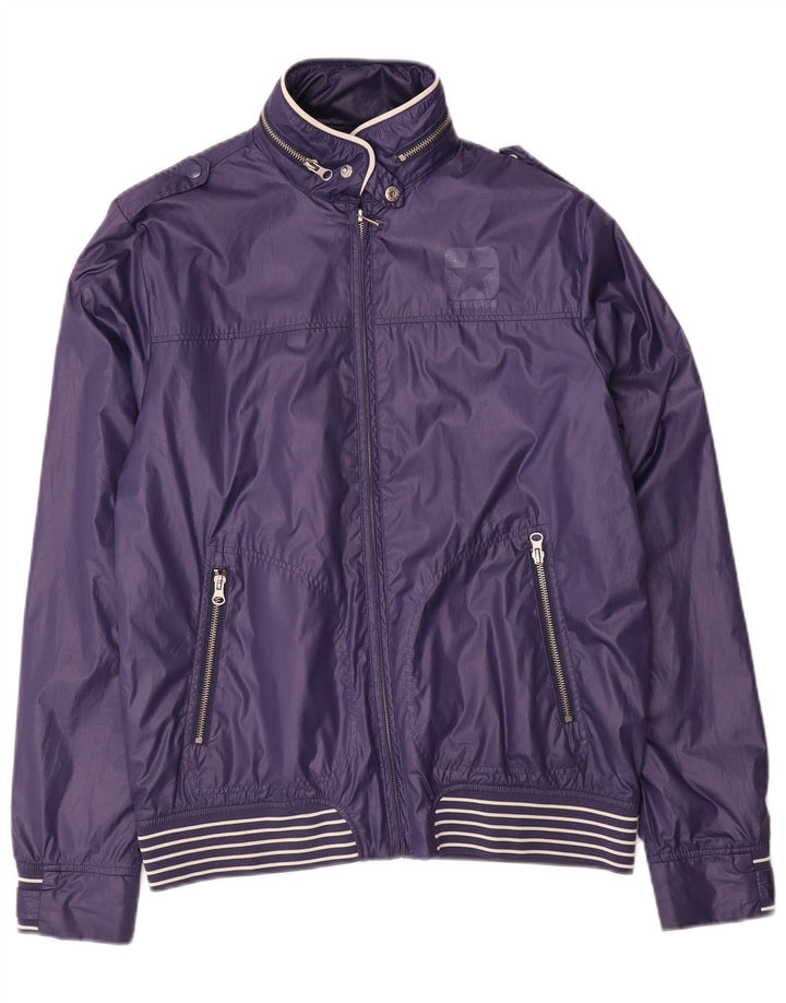Jachetă de ploaie militară cu glugă Converse pentru bărbați UK 38 Poliester violet mediu
