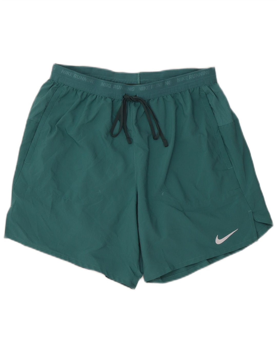 Pantaloni scurti sport NIKE Dri Fit Graphic pentru femei UK 14 Poliester verde mediu