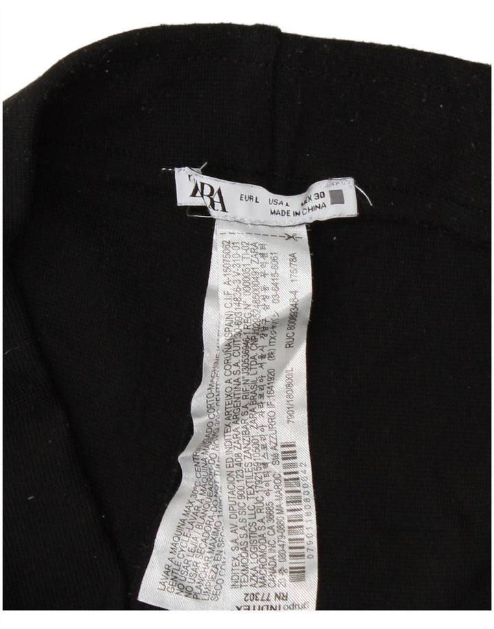 Leggings pentru femei Zara UK 14, mare, negru, poliester