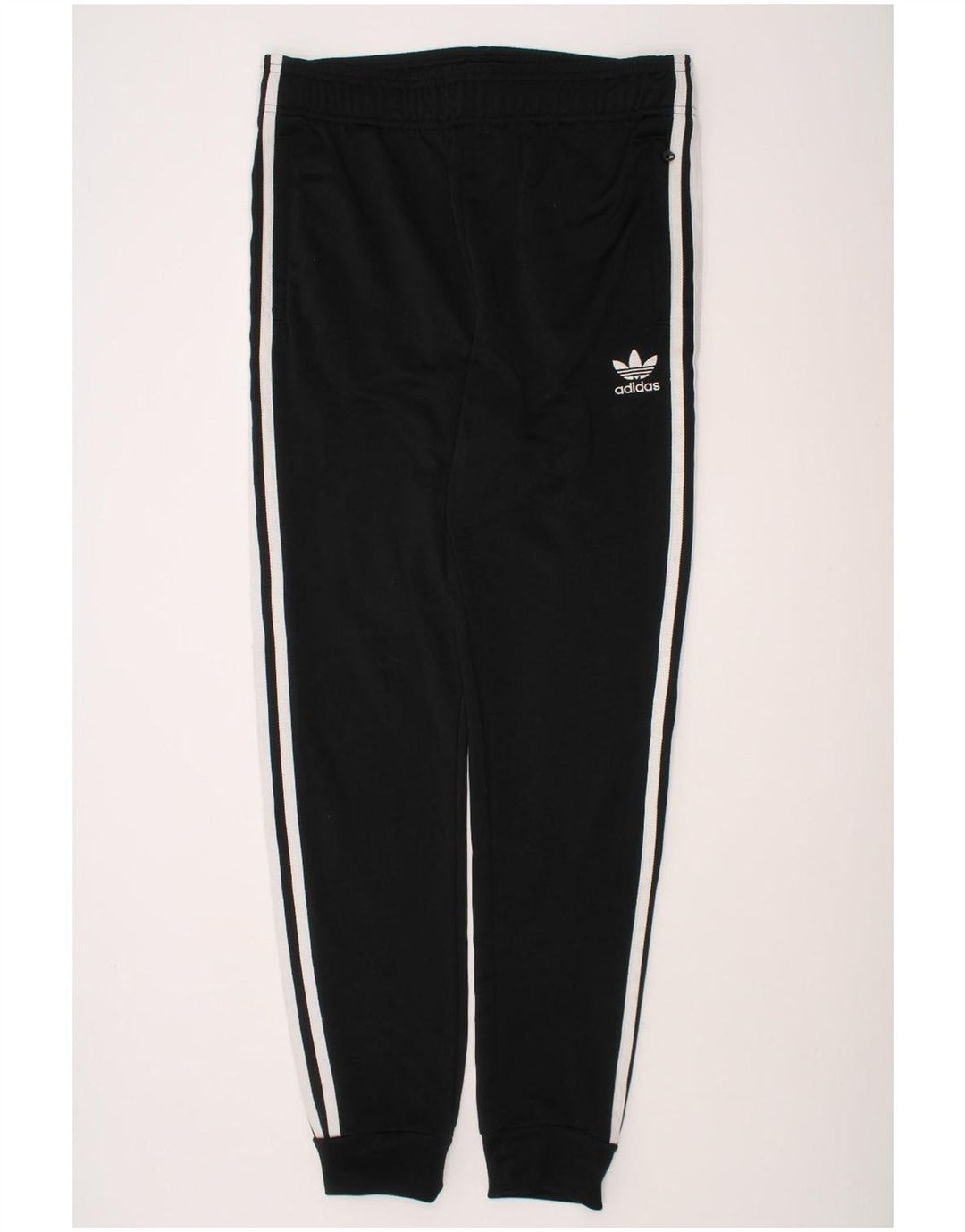 ADIDAS Boys Tracksuit Trousers Joggers 13-14 Years  Black Polyester Vintage Adidas and Second-Hand Adidas from Messina Hembry 