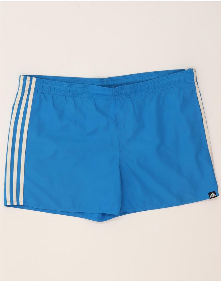 Pantaloni scurți de înot Adidas pentru bărbați, mari, albastru, poliester
