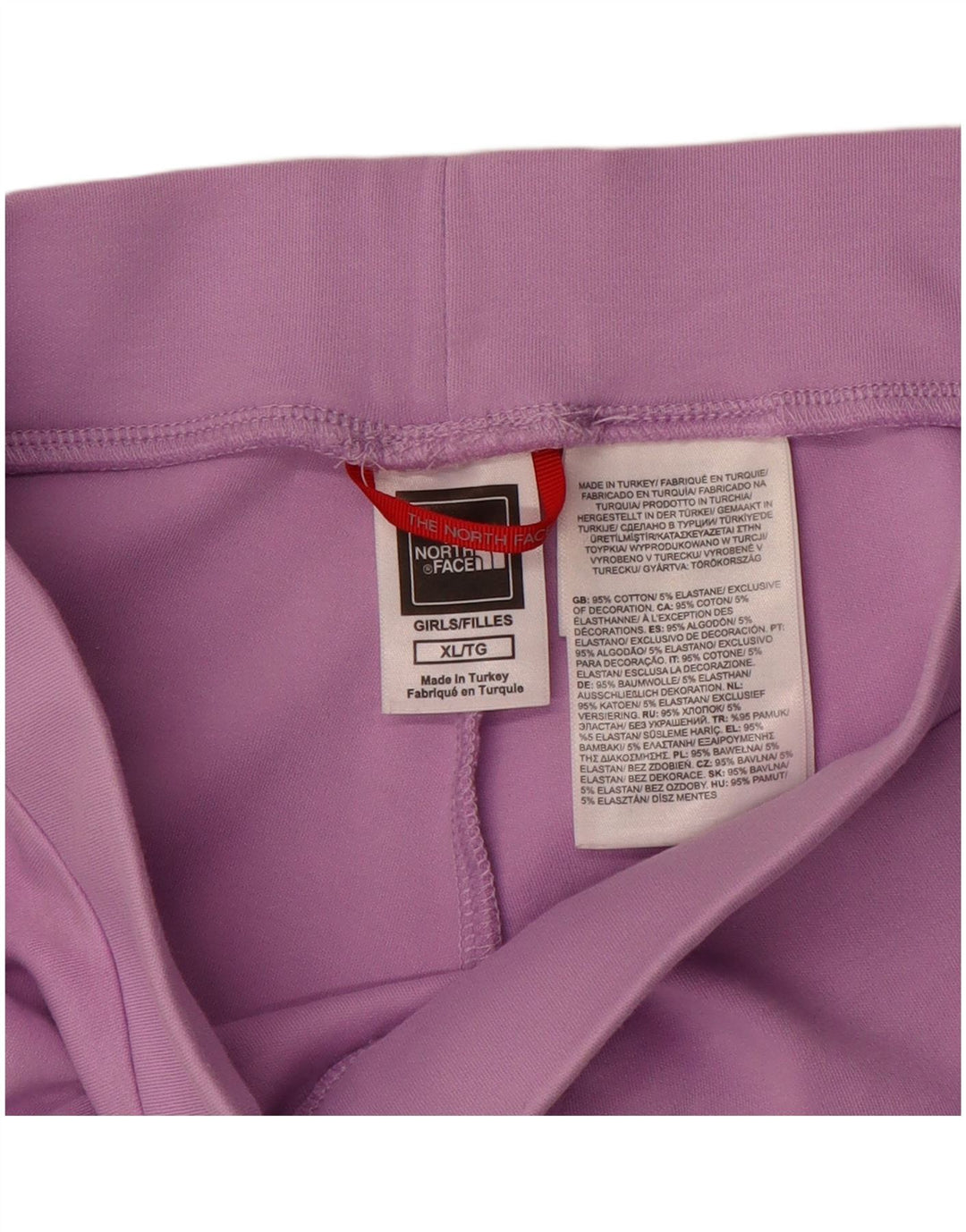 Leggings grafic pentru fete THE NORTH FACE 14-15 ani XL bumbac violet