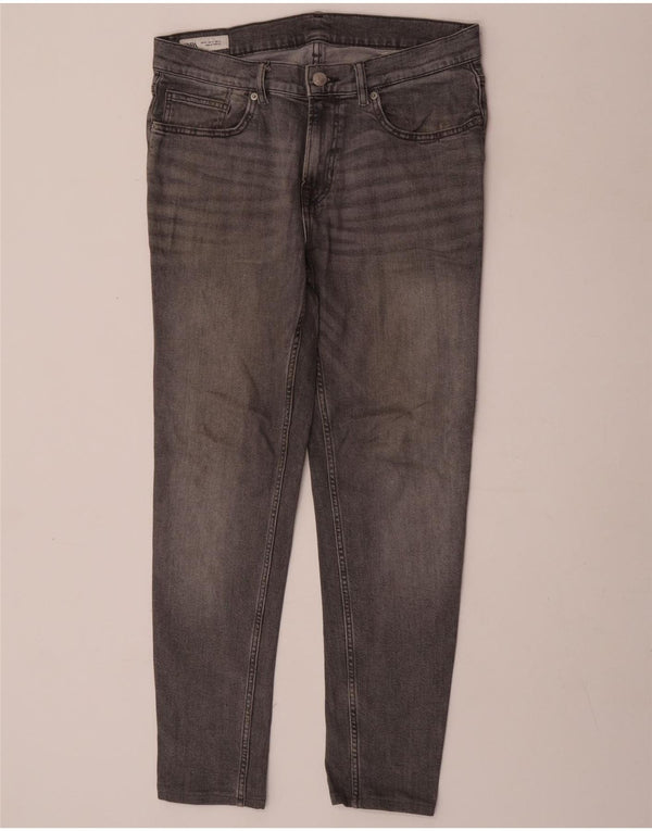 Blugi slim pentru bărbați Zara EU 42 Large W32 L30 Bumbac gri