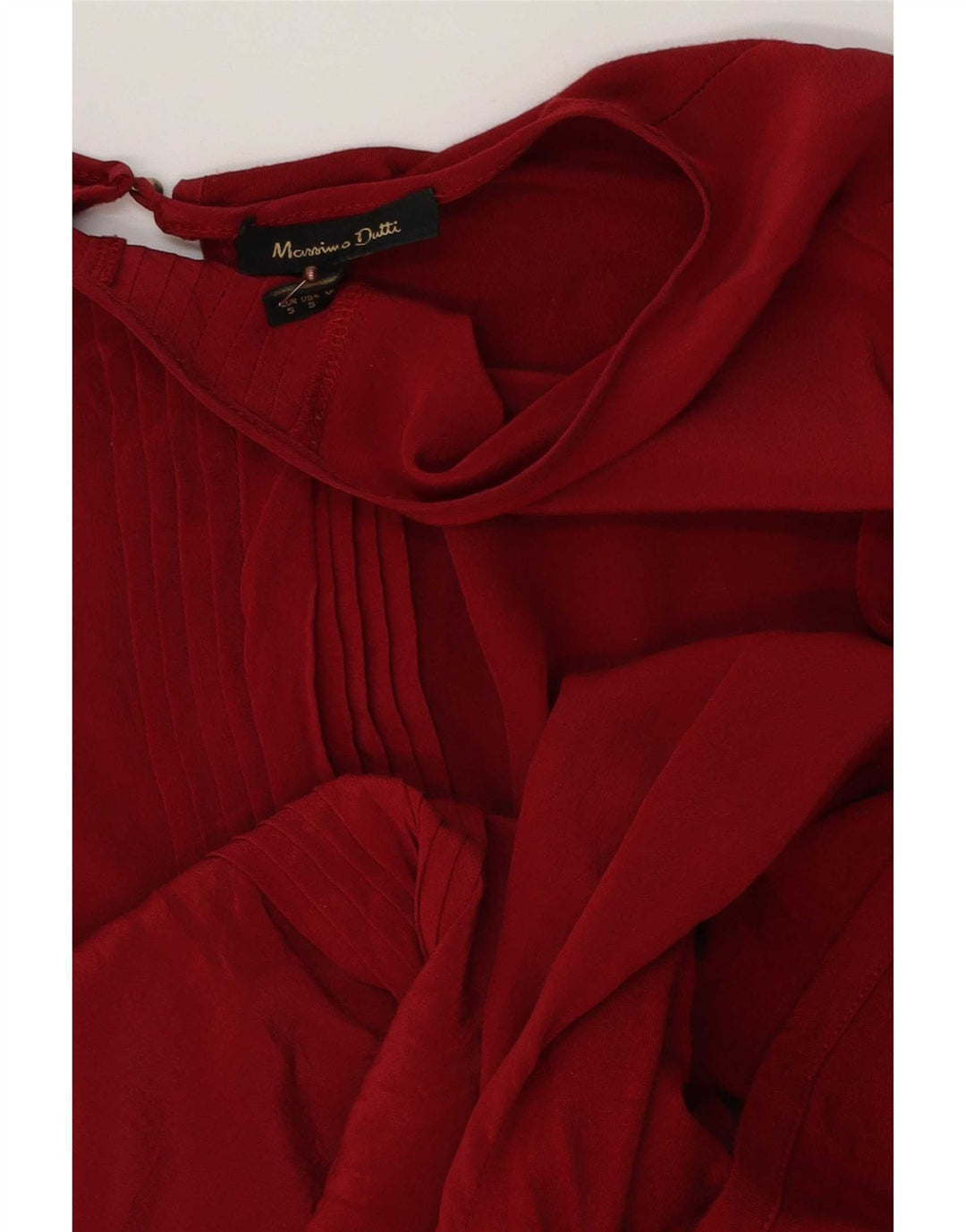 Bluză Massimo Dutti pentru femei, cu croiala lejeră, UK 10, roșu mic