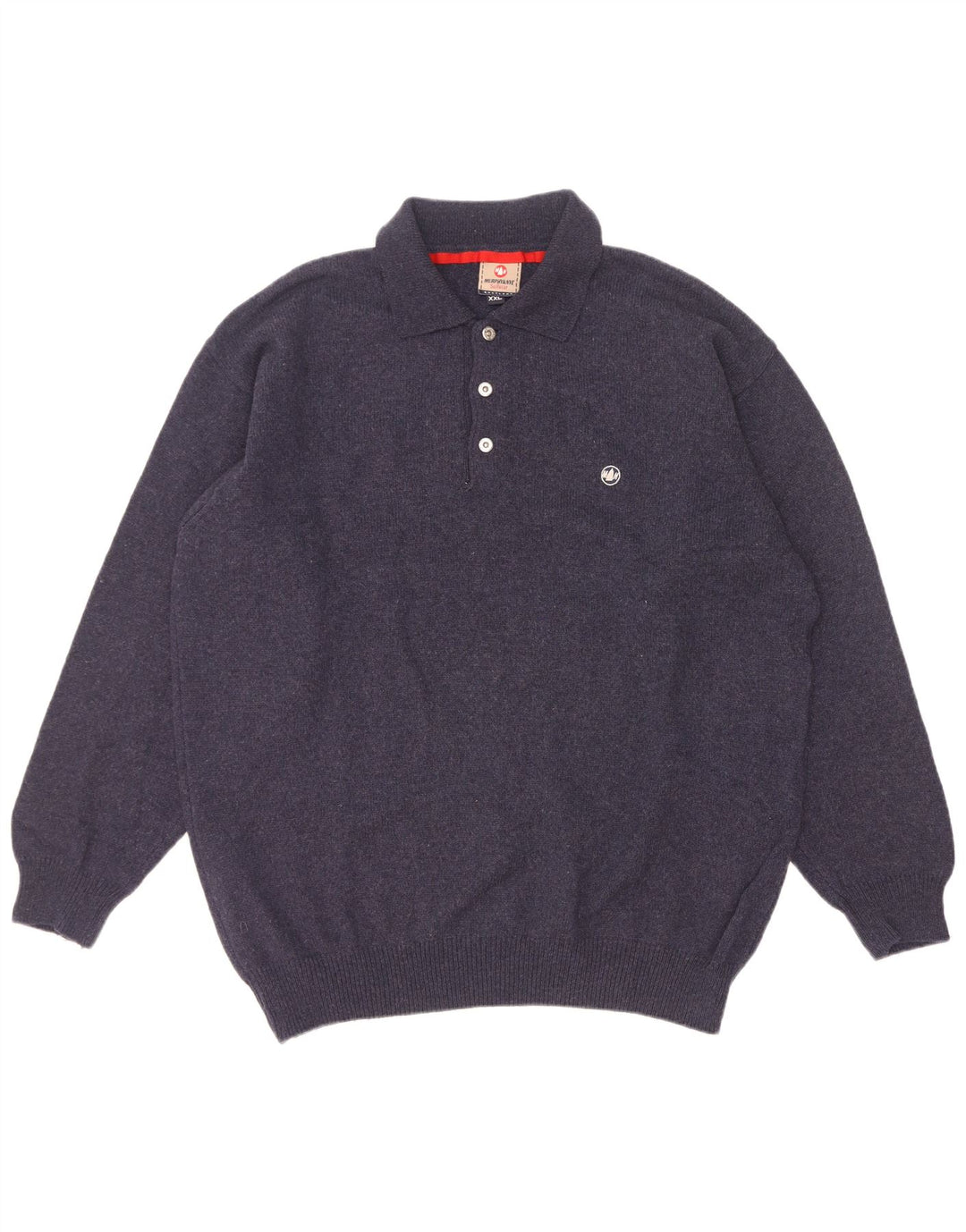 Pulover pentru bărbați cu gât polo Murphy & Nye 2XL Lână bleumarin