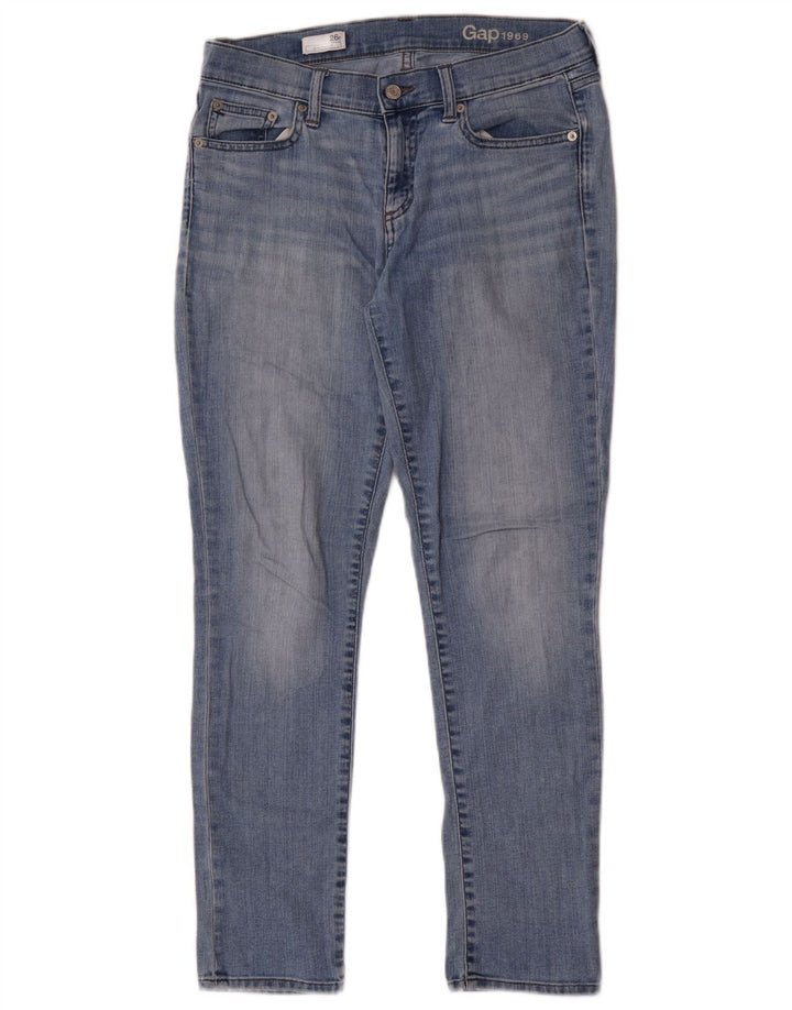 Blugi Gap Girlfriend Slim W26 L29 Bumbac Albastru
