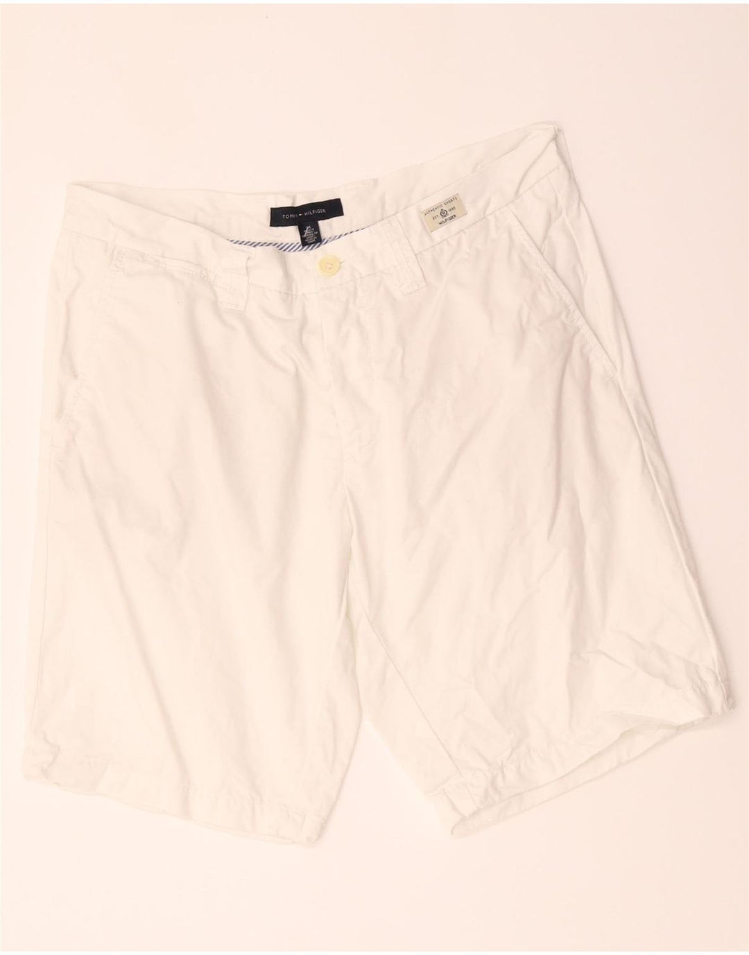 Pantaloni scurți chino Tommy Hilfiger pentru bărbați W34, mari, alb, bumbac