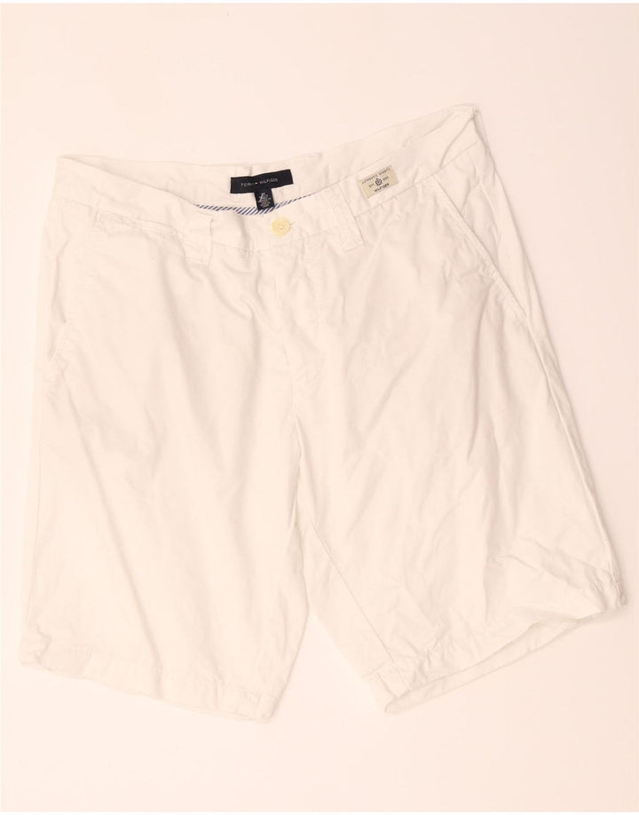 Pantaloni scurți chino Tommy Hilfiger pentru bărbați W34, mari, alb, bumbac