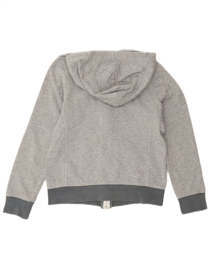 Pulover Nike pentru fete, cu fermoar, 10-11 ani, bumbac, gri mediu