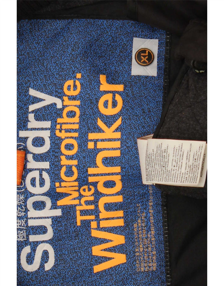 Jachetă matlasată The Windhiker Superdry pentru bărbați UK 42 XL Poliester negru