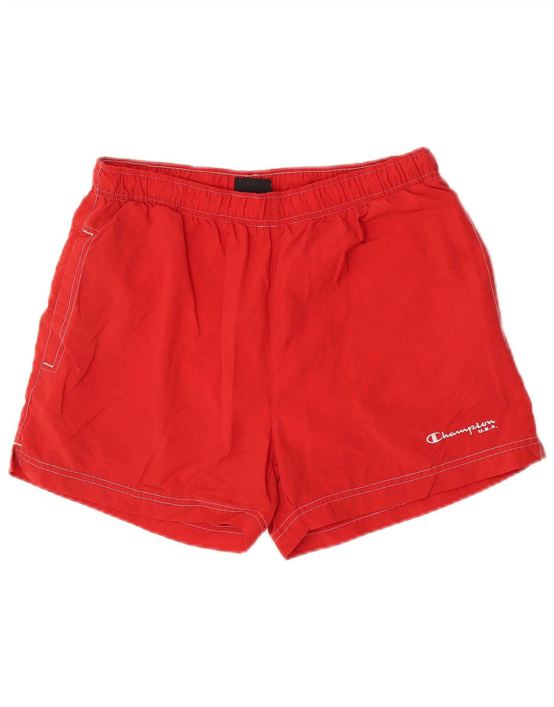 Pantaloni scurți de înot Champion pentru bărbați, poliamidă roșie medie