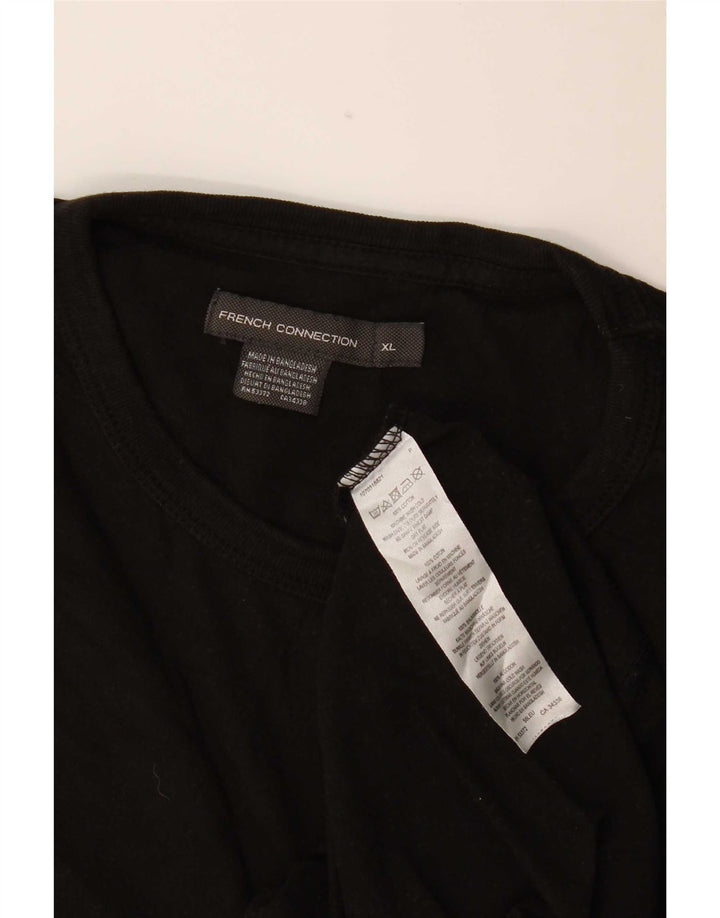 Tricou pentru bărbați French Connection Top XL Bumbac negru