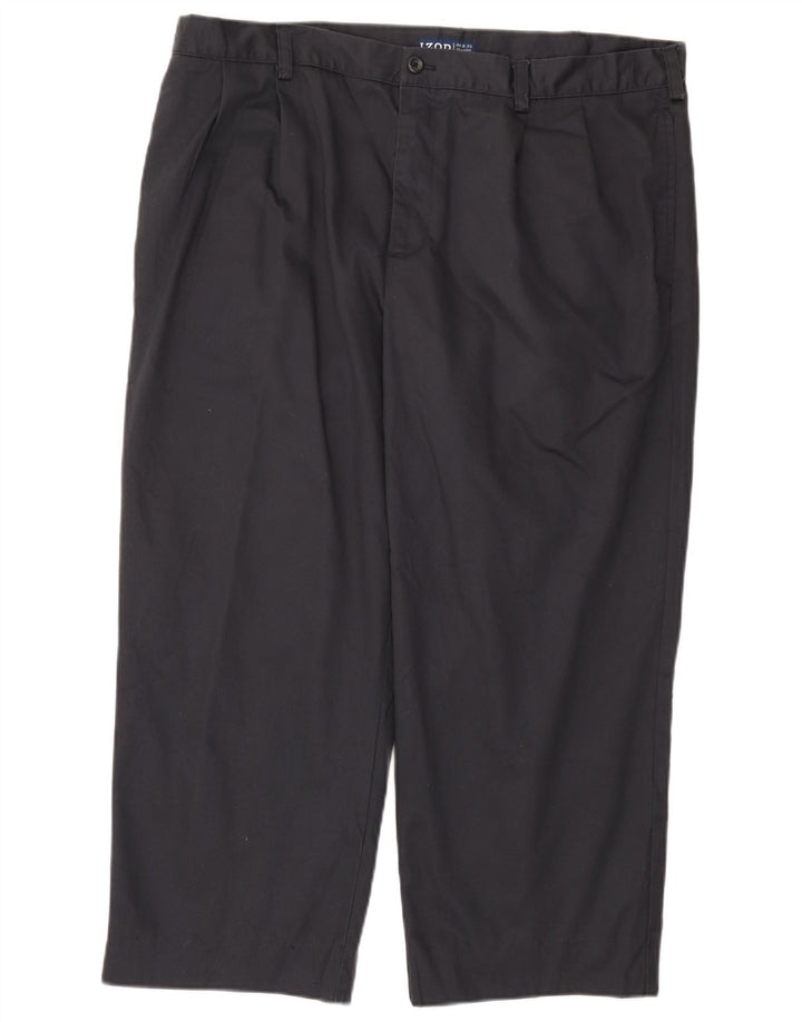 Pantaloni tăiați pentru bărbați IZOD, cu ajustare clasică, L40 L25, bleumarin