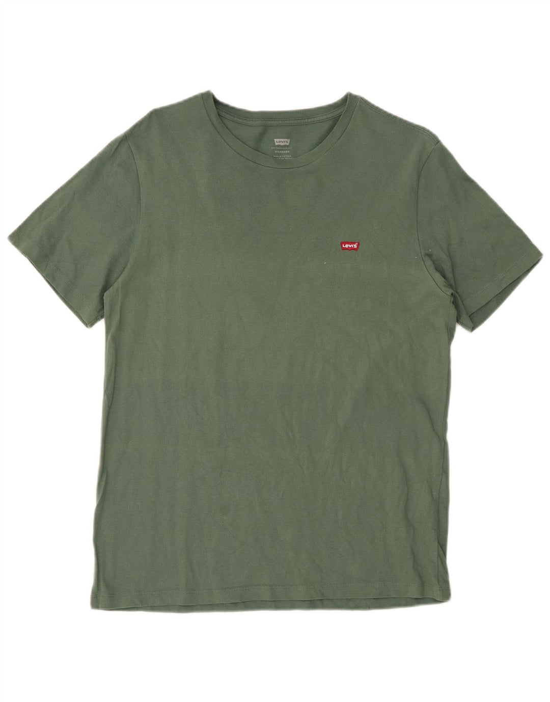 Tricou standard pentru bărbați LEVI'S Top din bumbac verde mediu