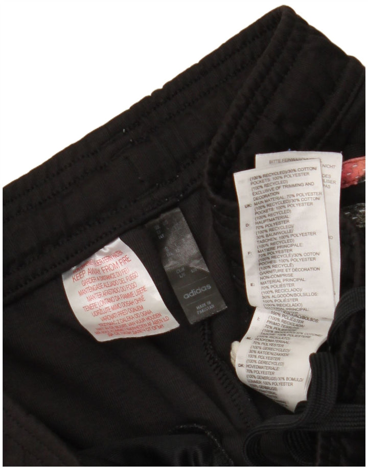 Pantaloni scurți sport pentru fete ADIDAS 13-14 ani W28 L8 poliester negru