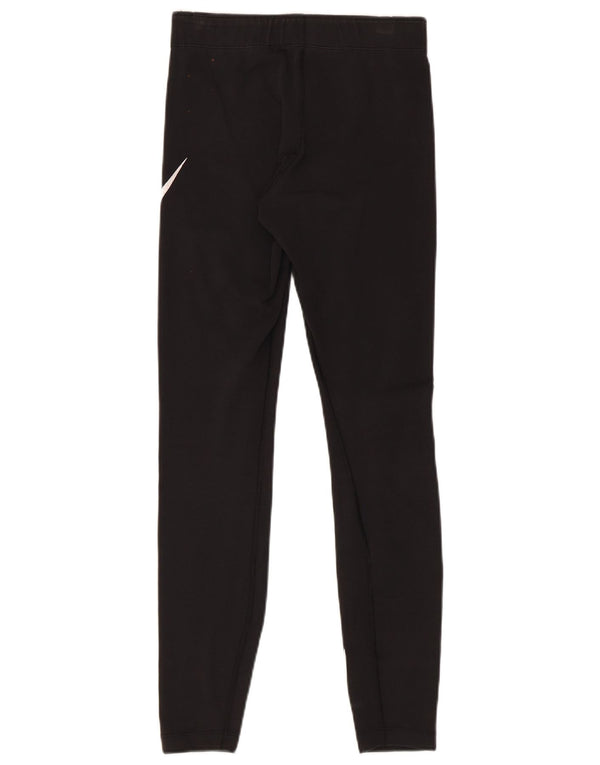 Leggings grafic Nike pentru femei UK 8 Small Black Bumbac