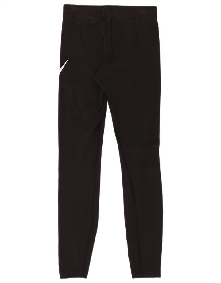 Leggings grafic Nike pentru femei UK 8 Small Black Bumbac