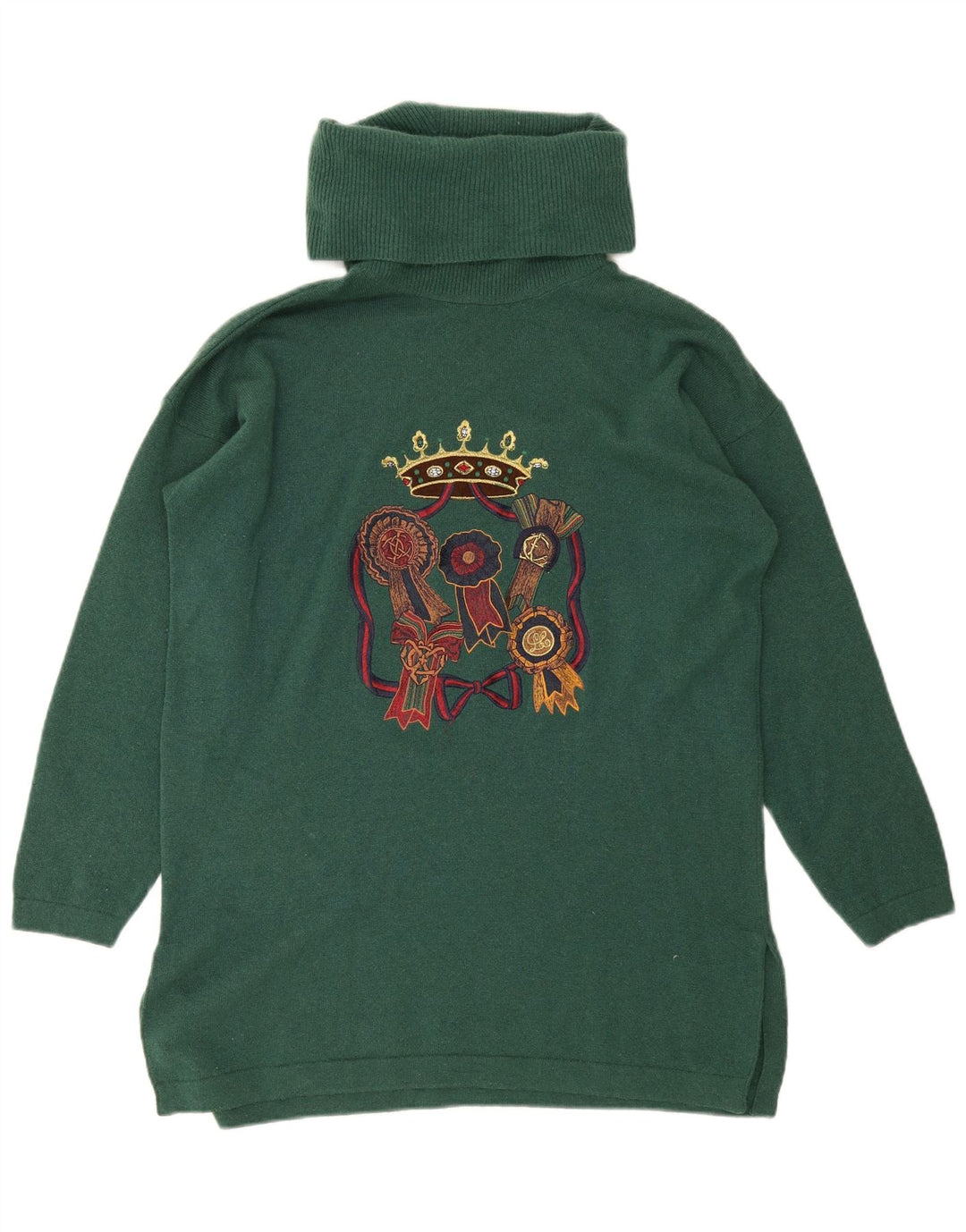 Les Copains Rochie Jumper grafic supradimensionat pentru femei IT 40 Small Green
