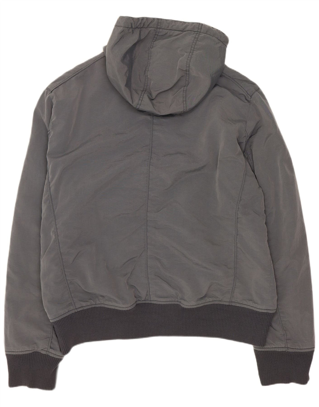 Jachetă bomber cu glugă pentru bărbați Calvin Klein Jeans UK 44 2XL poliester gri