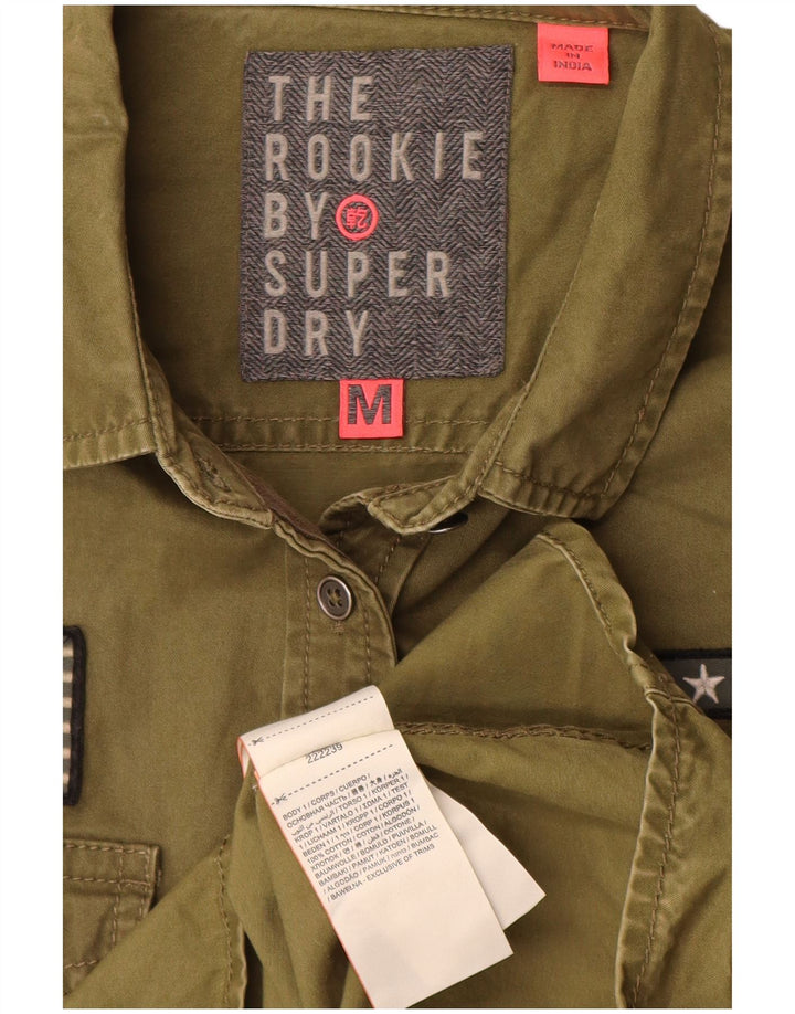 Cămașă grafică Superdry pentru femei UK 14 Medium Khaki Bumbac