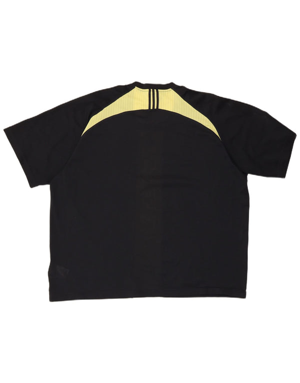 Tricou ADIDAS Climacool pentru bărbați Top 2XL, negru, poliester color bloc