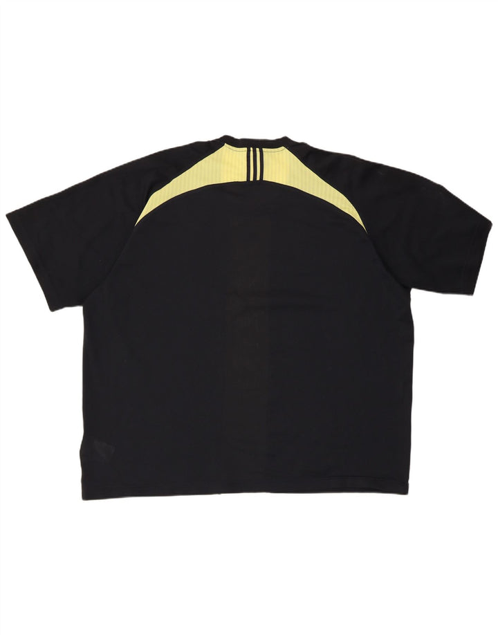 Tricou ADIDAS Climacool pentru bărbați Top 2XL, negru, poliester color bloc