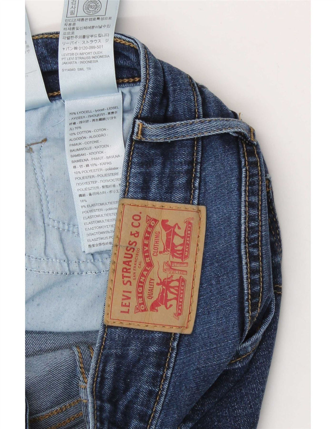 Blugi Levi's 712 Slim W29 L30 Blue Lyocell