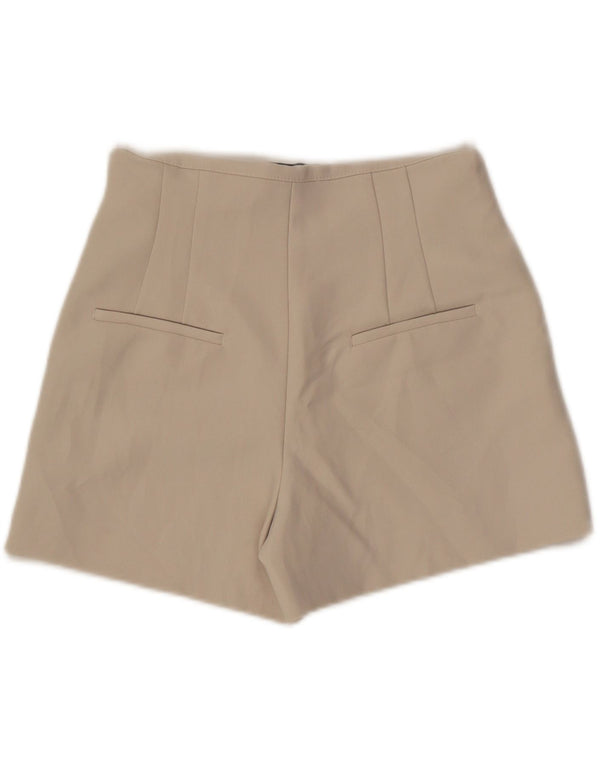 Pantaloni de damă Zara pegged Hot Pants Medium W28 Bej Poliester
