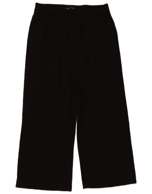 Marks & Spencer Pantaloni casual pentru femei cu picioare largi UK 14 Large W34 L27 Negru