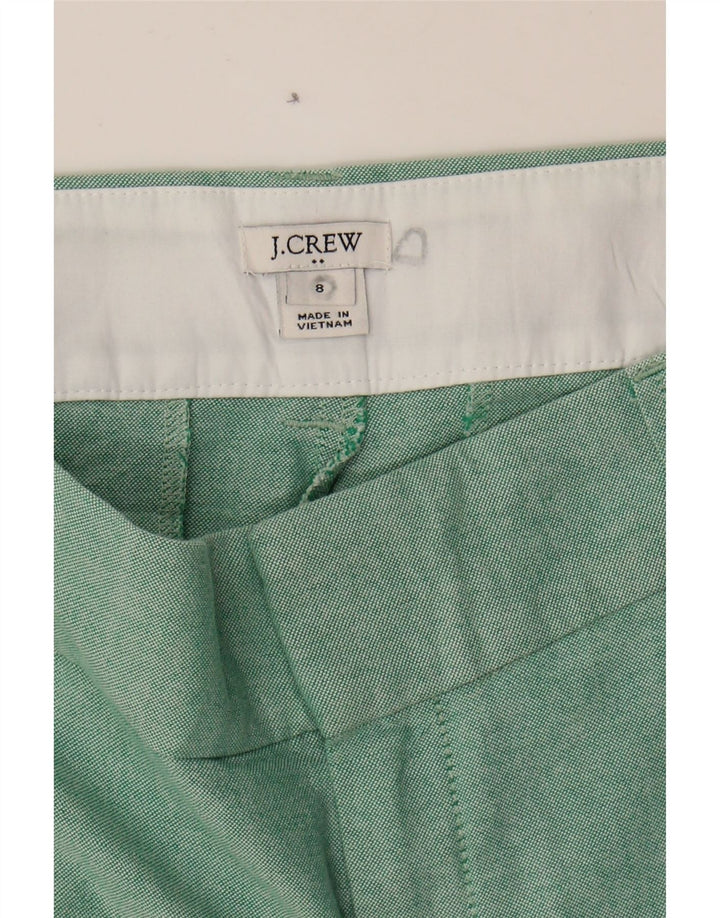 J. CREW Womens Chino Shorts US 8 Medium W34  Green Cotton Vintage J. Crew and Second-Hand J. Crew from Messina Hembry 