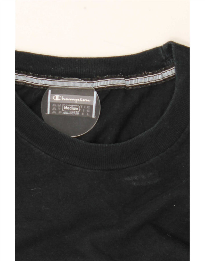 Tricou grafic pentru bărbați Champion Top Mediu Negru