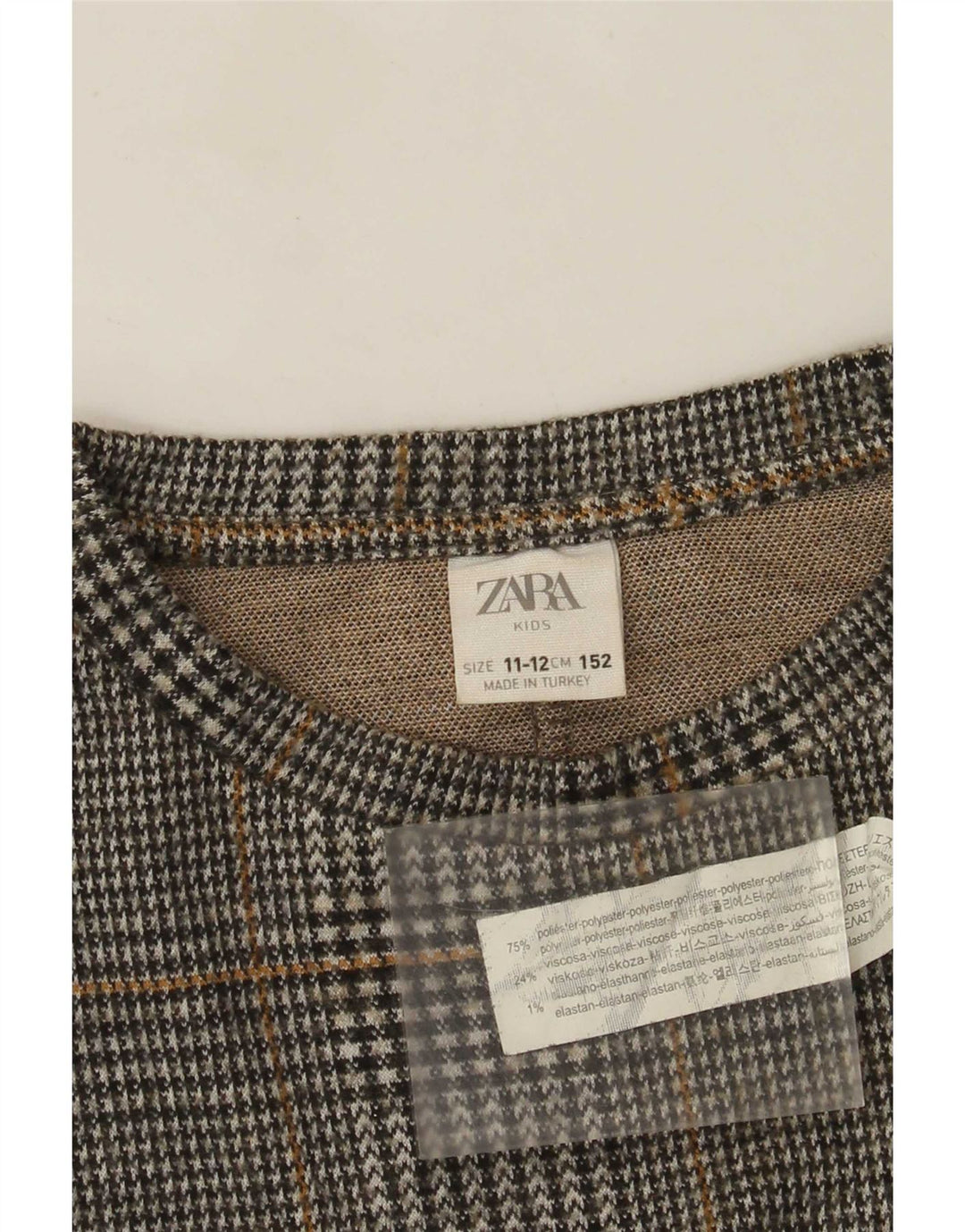 Zara Fete Pulover Pulover 11-12 Ani Gri Carid Poliester