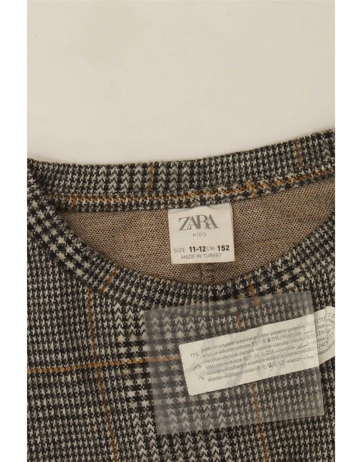 Zara Fete Pulover Pulover 11-12 Ani Gri Carid Poliester
