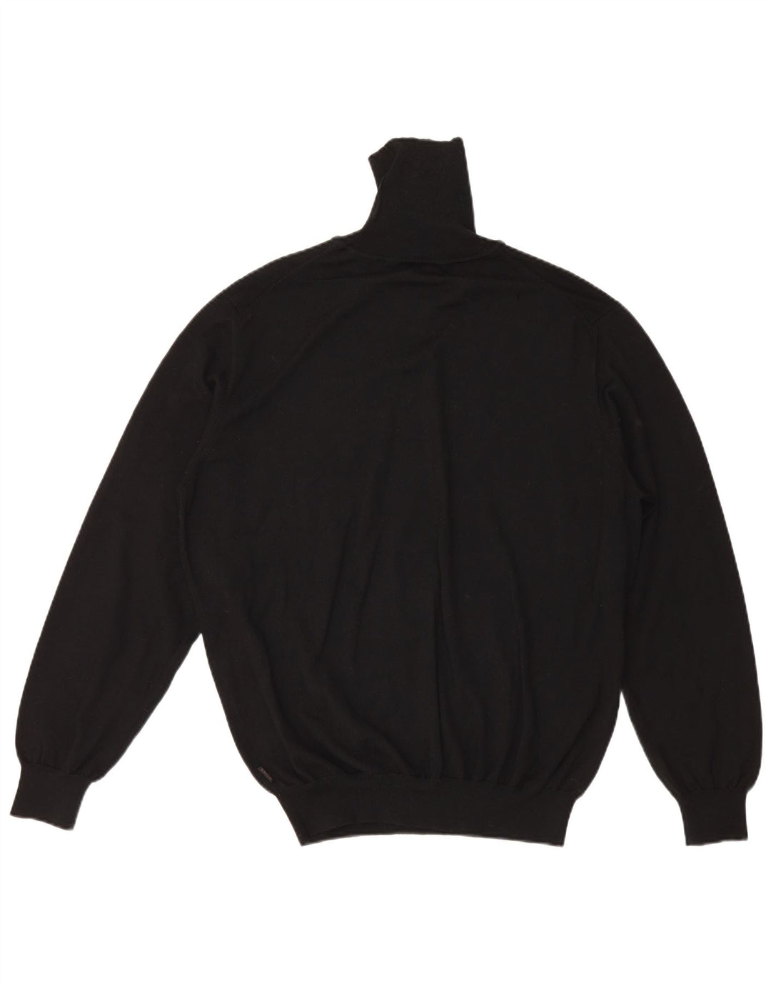 Pulover pentru bărbați Hugo Boss cu gât rulat, 2XL, lână neagră