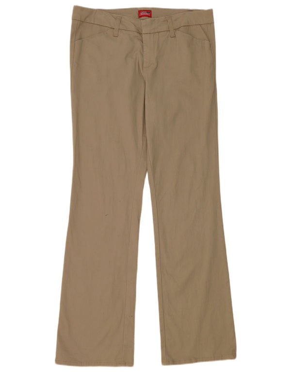 Pantaloni casual pentru femei Dickies Bootcut US 13 Large W32 L31 Bej Bumbac