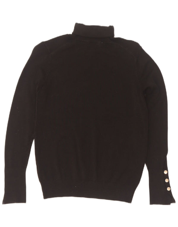 Pulover pentru femei cu gât rulat Zara UK 12 Medium Negru