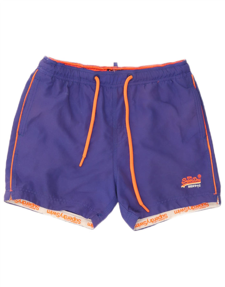 Pantaloni scurți de înot Superdry pentru bărbați, poliester violet mediu