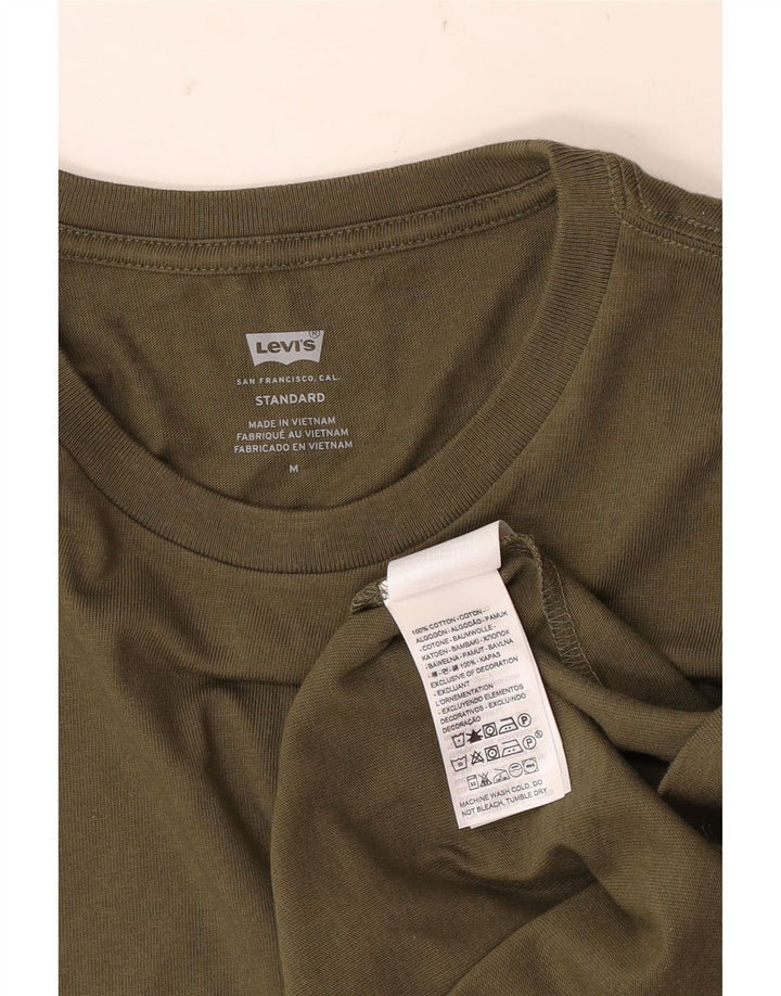 Tricou standard pentru bărbați Levi's Top Mediu Kaki Bumbac