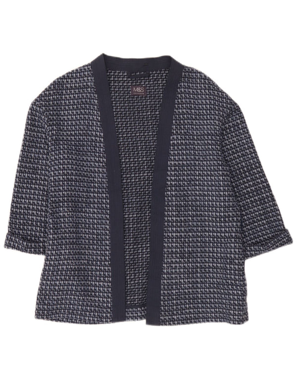 Pulover cardigan cu mâneci 3/4 pentru femei Marks & Spencer UK 10 Small Blue