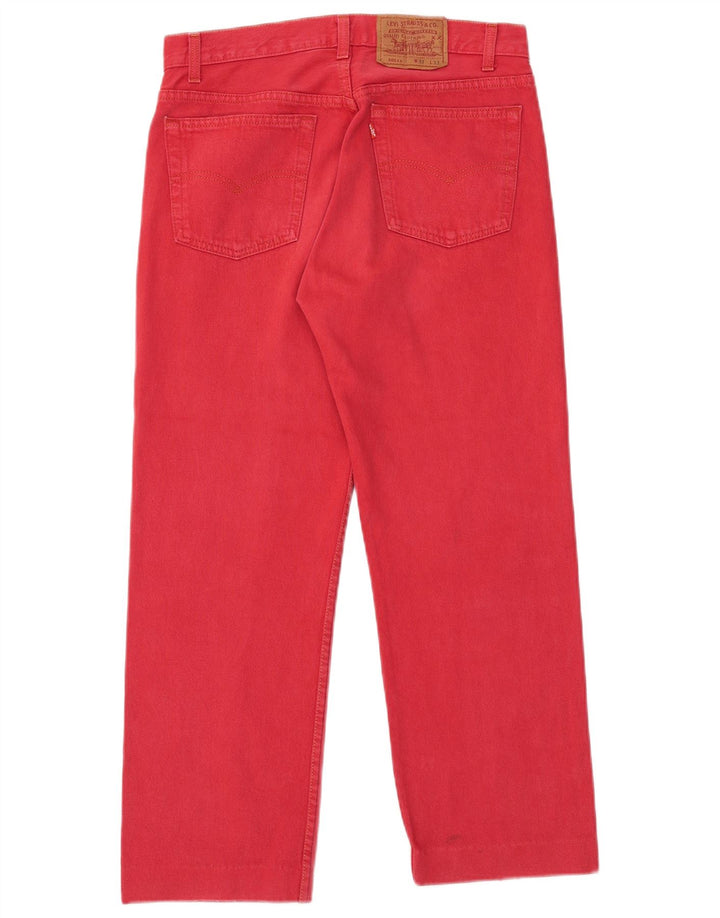 Blugi drepti pentru bărbați Levi's 501 W33 L27 roșii