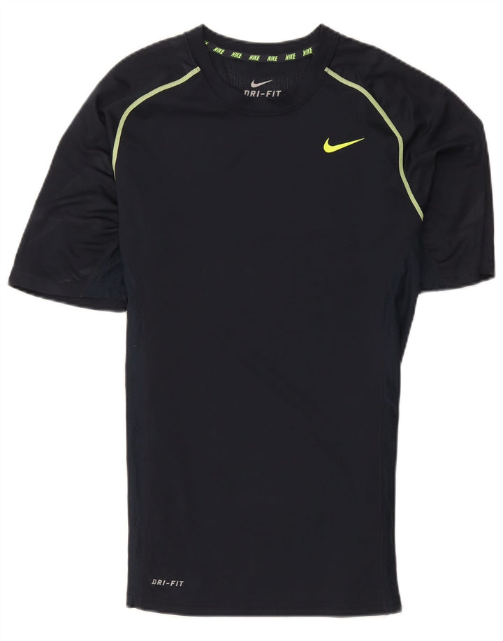 Tricou pentru bărbați Nike Dri Fit Top mic, albastru bleumarin, poliester